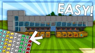 Item Sorting System in Minecraft Bedrock  Easy amp Expandable Tutorial 118 [upl. by Dalpe]