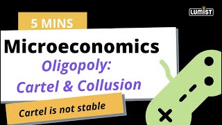 Oligopoly Cartel and Collusion Explicitly Explained in 5 MINS  Microeconomics Lumist [upl. by Aivatal]