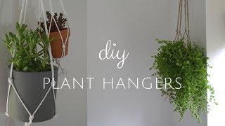 DIY MACRAME PLANT HANGER EASY  Jess Windle [upl. by Suez]