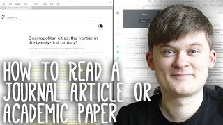 How to Read Take Notes On and Understand Journal Articles  Essay Tips [upl. by Mikeb47]