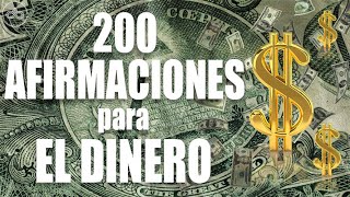 200 DECRETOS PODEROSOS para el DINERO dirigidos al subconsciente Meditación  Afirmaciones [upl. by Adelle]