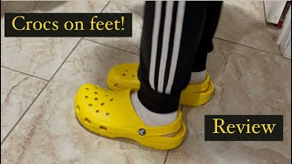 Crocs review and on feet for the first time [upl. by Yreneh]