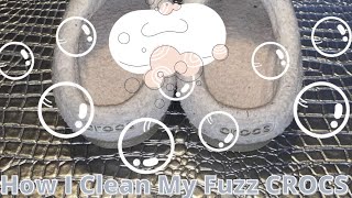 How I Clean My Fuzz Crocs  Fuzz Lined Crocs How To  Ep 01 [upl. by Fontana]