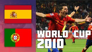 Spain 1  0 Portugal  Extended highlights  World Cup 2010 [upl. by Rostand488]