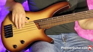 Review Demo  Ibanez SRH505F 5String Fretless Bass [upl. by Rutan]