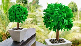 Easy Paper Tree Making  Plant Model For Ambiance [upl. by Dynah]