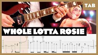 ACDC  Whole Lotta Rosie  Guitar Tab  Lesson  Cover  Tutorial [upl. by Maure]