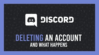 Discord Deleting an account  What happens afterwards [upl. by Fancy]