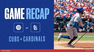 Cubs vs Cardinals Game Highlights  71324 [upl. by Tab]