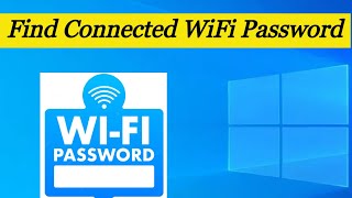 Find Connected WiFi Password  Windows PC [upl. by Henryetta]