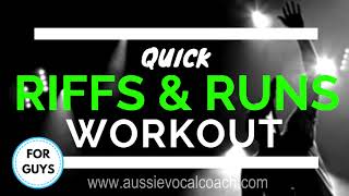 RIFFS amp RUNS Vocal Exercises  How to Riff Workout [upl. by Nevi957]