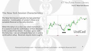 ICT Forex  The ICT New York Killzone [upl. by Anelat]