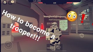 How to be a trooper in ROBLOX Star Wars Coruscant [upl. by Richardo352]