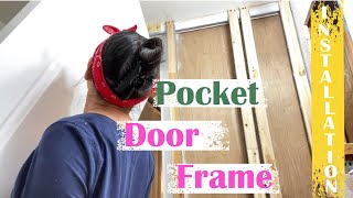 Pocket Door Frame Installation [upl. by Oeak]