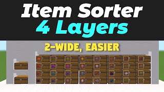 4 Layers Item Sorter2widetileablemulti stage item storage for Minecraft Java 1181181117 [upl. by Eisaj]