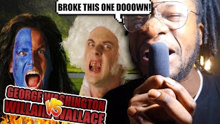 George Washington vs William Wallace Epic Rap Battles of History REACTION [upl. by Ttemme]