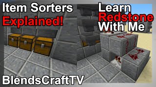 Item Sorters Explained  Learn Redstone With Me  Minecraft Java 1152 [upl. by Anyl20]