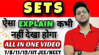 Sets Full Explain  Sets Classes 781112IIT JEENEET  Set Theory  sets class 11  Maths Future [upl. by Eitsud]