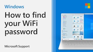 How to find your WiFi password using Windows 10  Microsoft [upl. by Haynor]