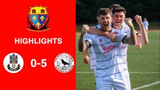 Caerleon 05 Cwmbrân Town  Gwent FA Senior cup  Quarter final highlights [upl. by Hannala]