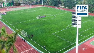 Artificial Turf Manufacturer CGT Shares how to install highquality football field meets FIFA [upl. by Jezebel]