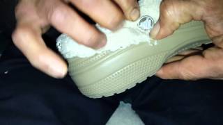 How to remove liner from Crocs shoes by Danny Dukes [upl. by Akeret880]