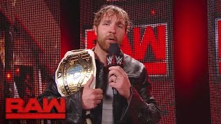 Dean Ambrose gets the scoop backstage Raw May 1 2017 [upl. by Bocyaj]